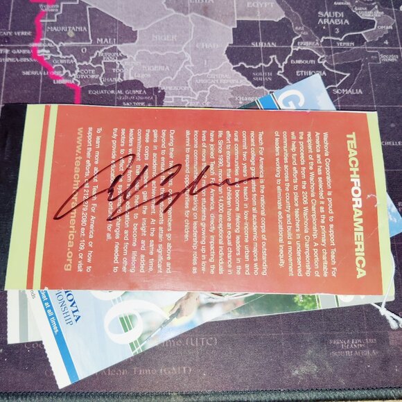 Jim Furyk Winner Autograph Signed 2006 Wachovia Championship Grounds Golf - Picture 6 of 6